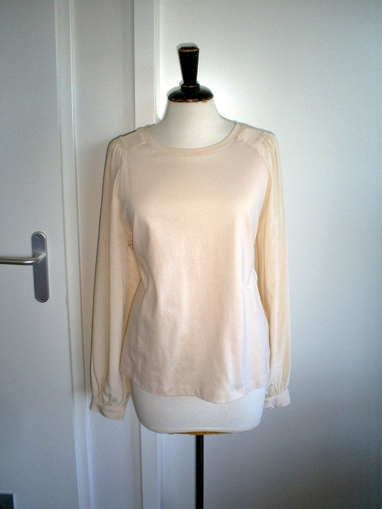 NIEUW __ RIANI top mt. M met voile aangerimpelde mouw, Maat 38/40 (M), Verzenden, Nieuw, Lange mouw