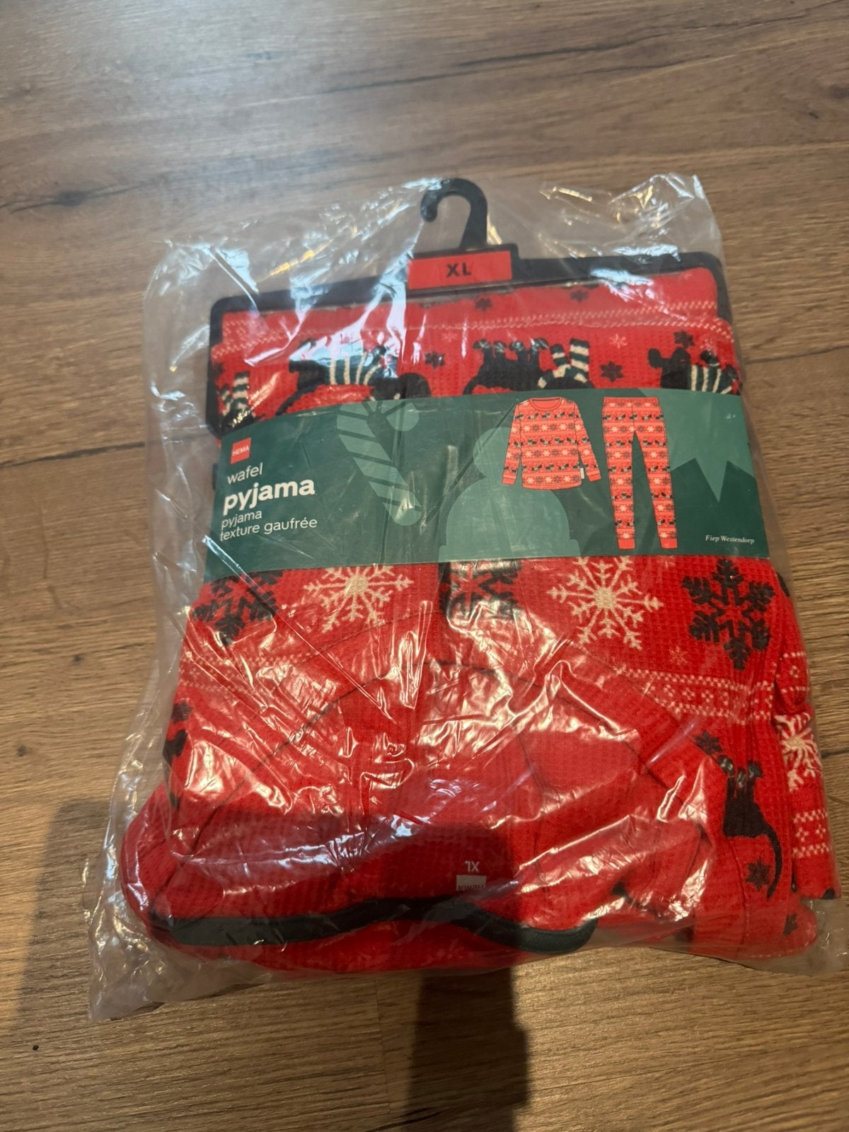 HEMA Takkie en Siepie wafel pyjama maat XL nieuw, Verzenden, Nieuw, Maat 46/48 (XL) of groter