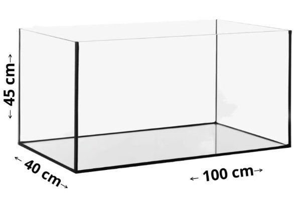 volglas aquarium 100x40x45 cm, Info@aquadeco.nl, Aquariummeubel, Nieuw, Overige merken