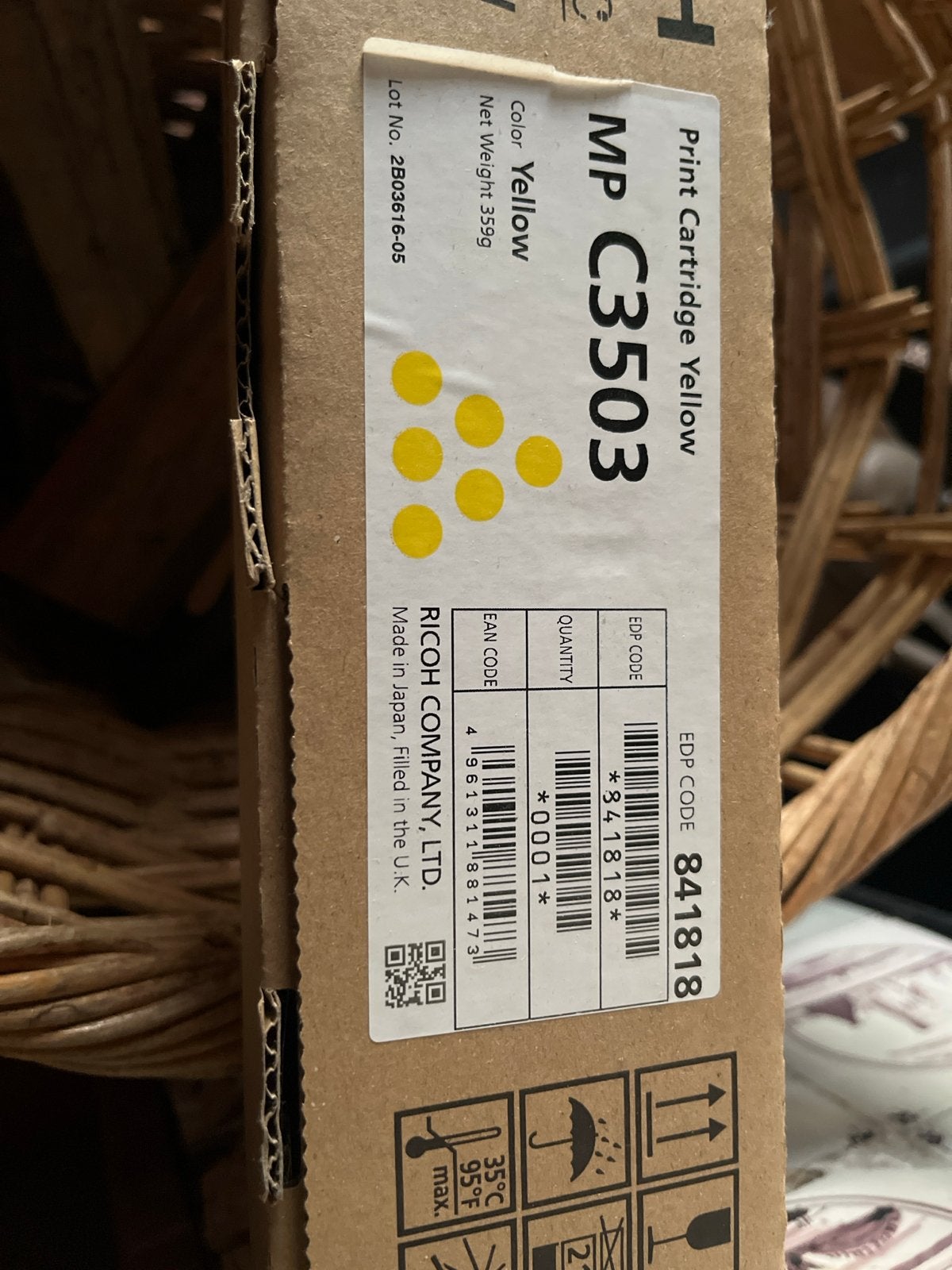 Ricoh MP C3503 Gele Print Cartridge - Nieuw, Ophalen, Printer, Overige technieken, Nieuw