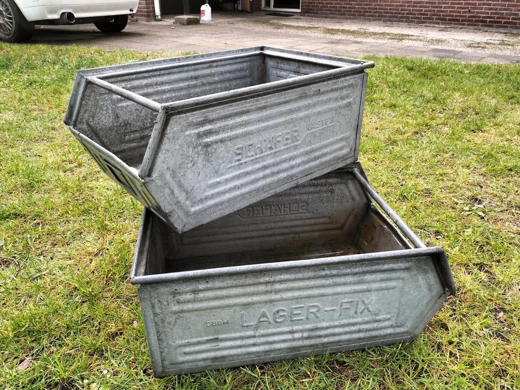 Schafer Rapidbox grote zinken bak bakken zinc decoratie, Ophalen
