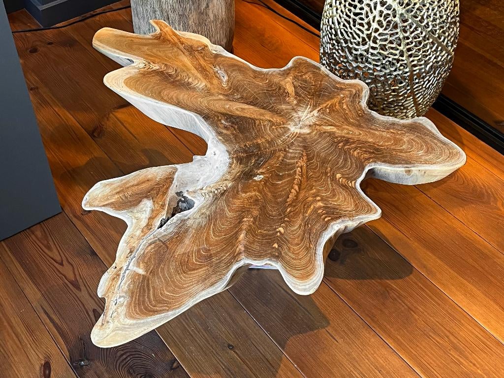 Boomstam schijf teak, 8cm dik. Van 170,00 voor 100,00, Ophalen, Hout