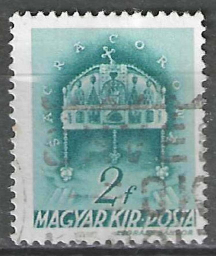 Hongarije 1939 - Yvert 525 - Stefanskroon - 2 fi. (ST), Verzenden, Gestempeld