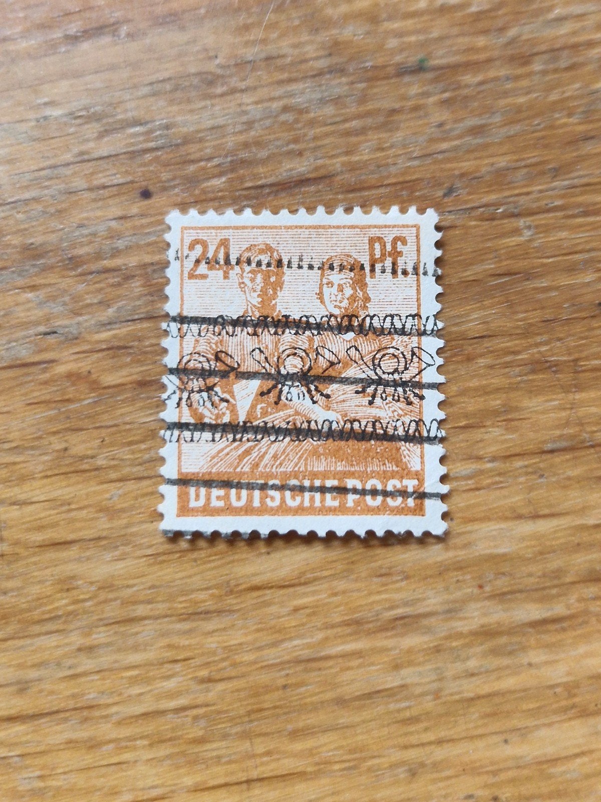 Amerikaanse en Britse zone gestempeld nr 44 I niet gekeurd, Ophalen of Verzenden, Overige periodes, Gestempeld