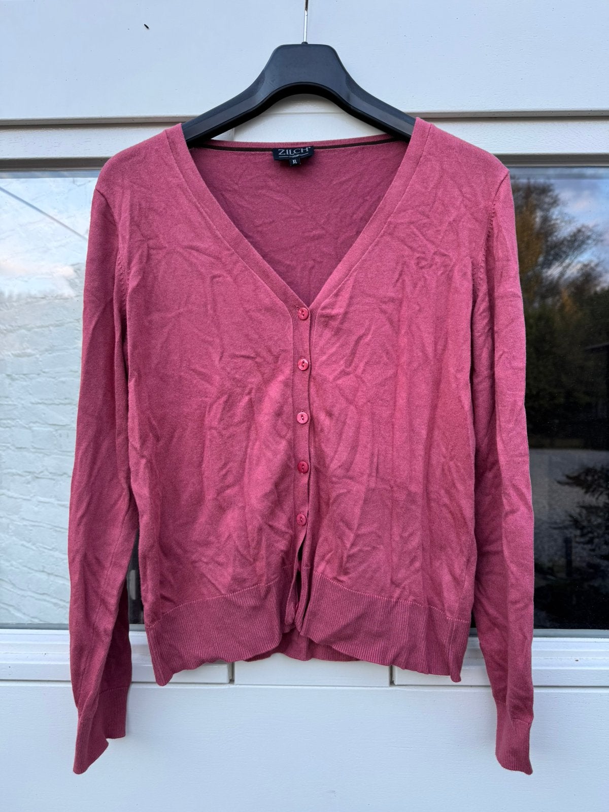 Vest rose framboos Zilch bamboe katoen XL, Verzenden, Zo goed als nieuw, Maat 46/48 (XL) of groter, Roze