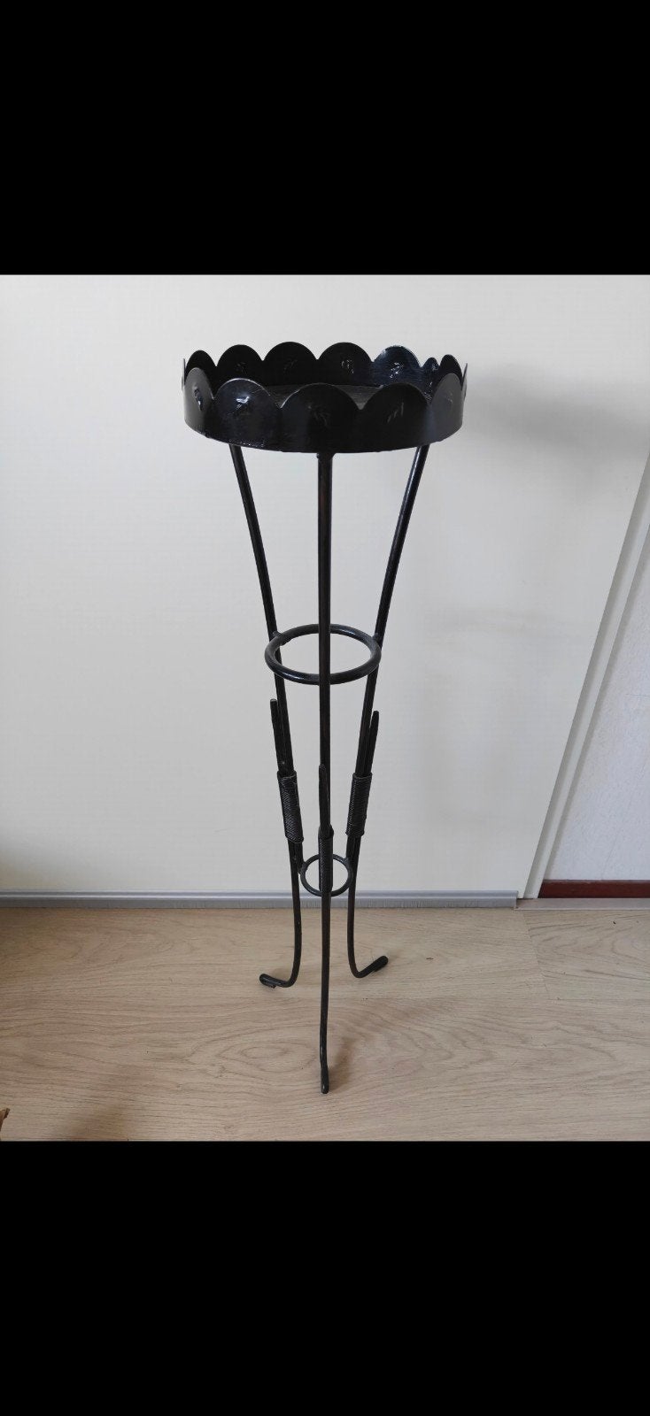 Vintage Zwart Metalen Plantenstandaard, Ophalen