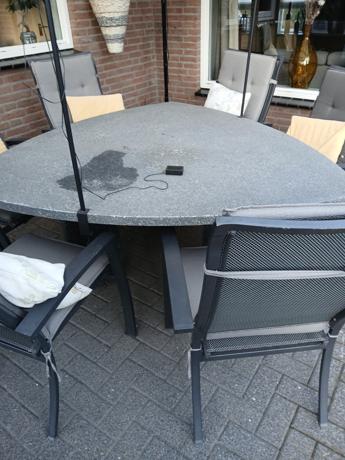 tuintafel, Tuin en Terras, Ophalen, Gebruikt, Rechthoekig, Hout