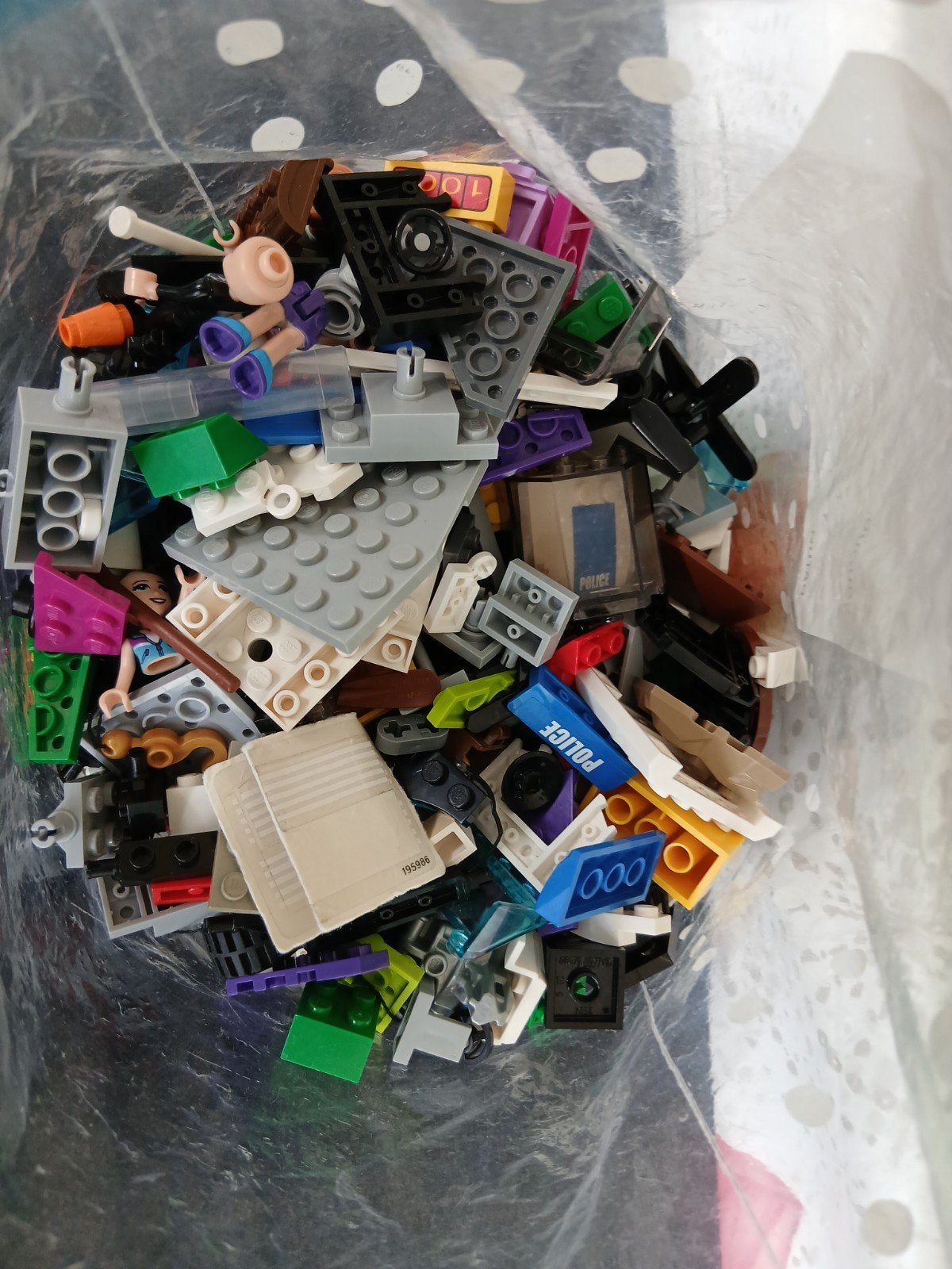 Zak met willekeurige LEGO stenen - ongeveer 750 gram., City, Verzenden, Lego, Zo goed als nieuw