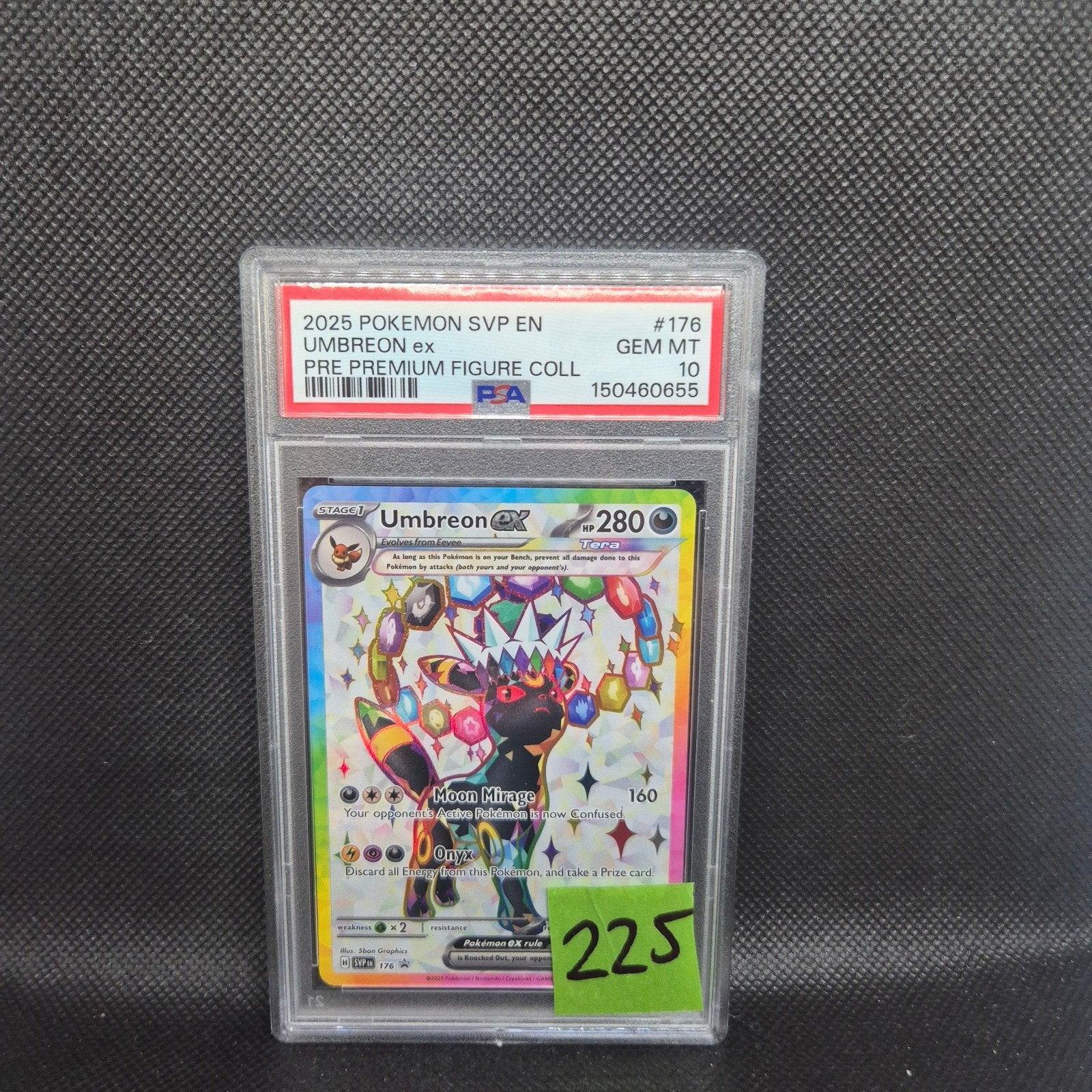Umbreon Ex Prismatic evolutions PSA 10, Ophalen of Verzenden, Zo goed als nieuw