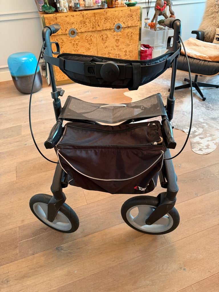 Rollator Topro Olympos incl rugsteun en opklabbaar, Ophalen of Verzenden, Opvouwbaar, Gebruikt