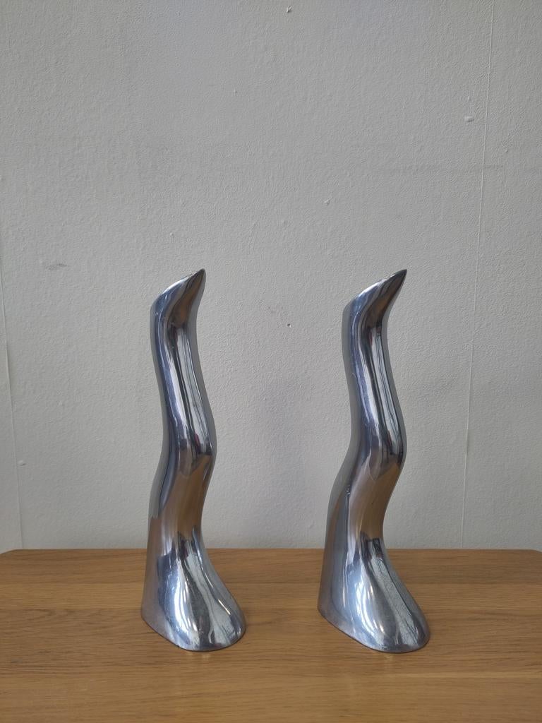 2x Vintage Ikea kandelaar Anatomi design Anna Everlund, Ophalen