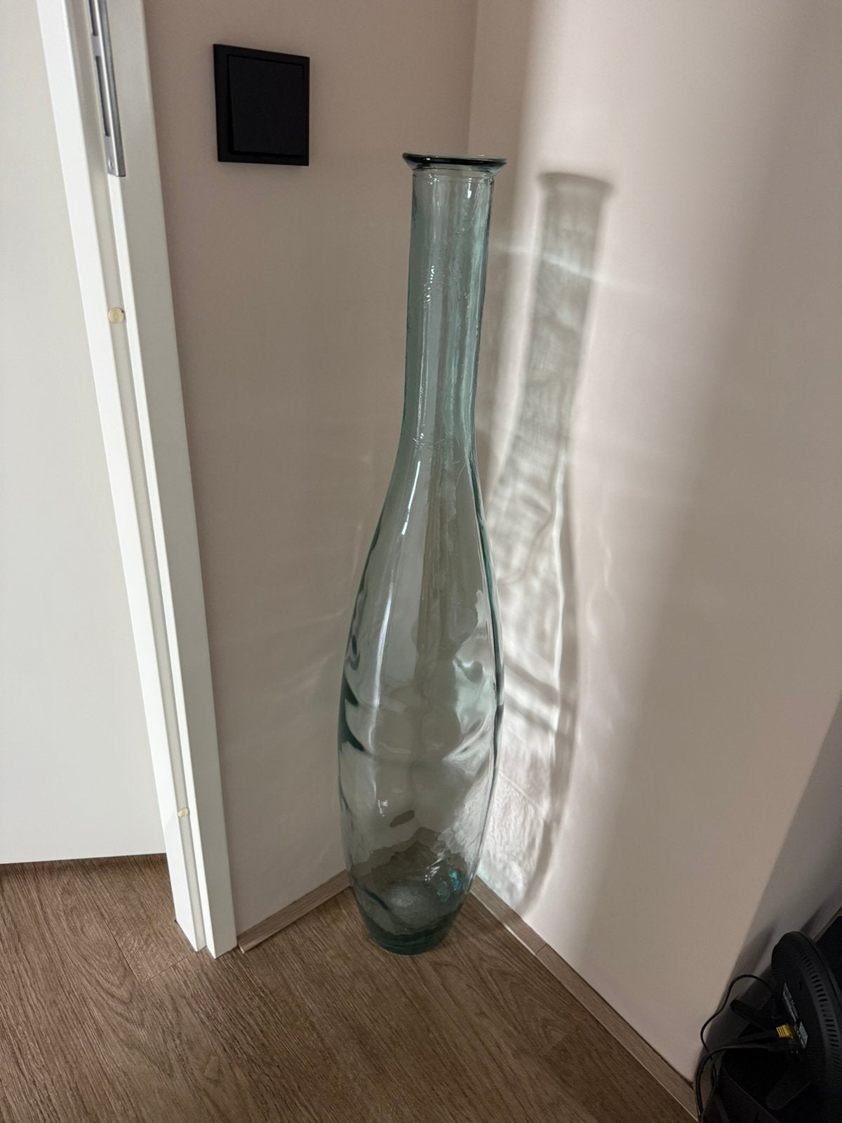 Hoge vaas turquoise, Ophalen, Zo goed als nieuw