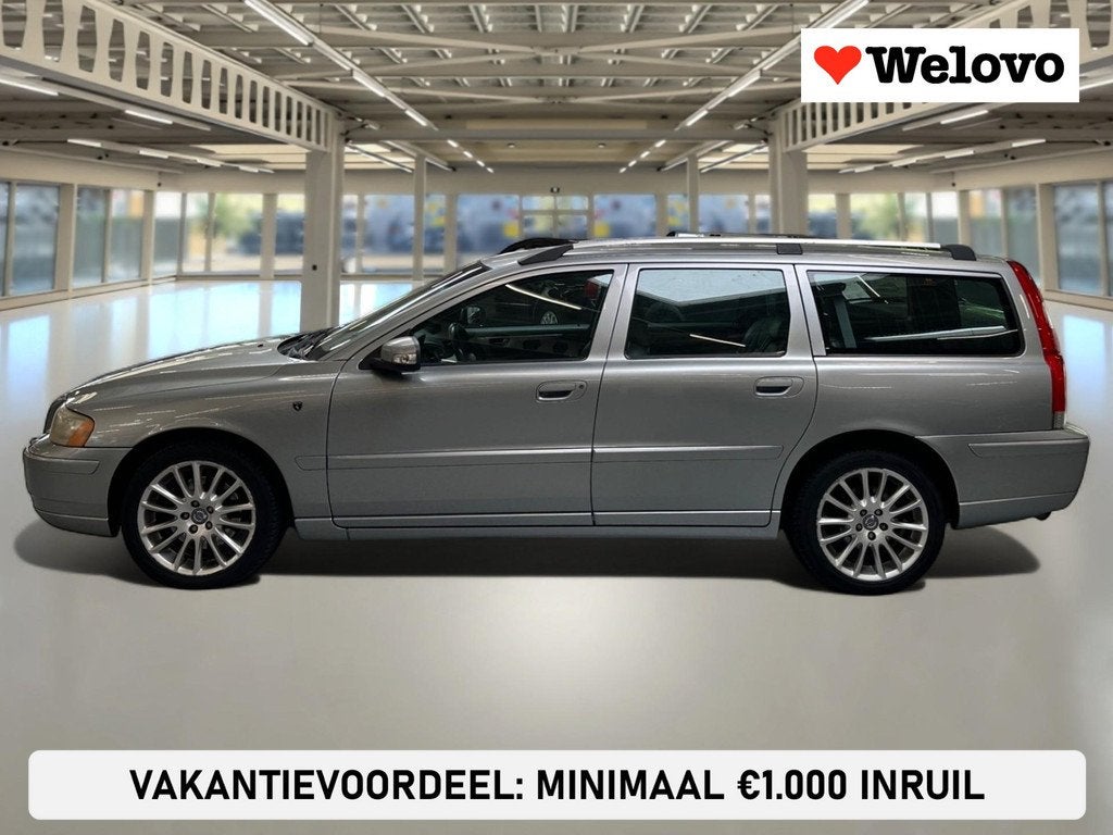 Volvo V70 2.5T Edition Sport 7 Persoons,Trekhaak,leder,elect, Auto's, Voorwielaandrijving, Zwart, 1504 kg, 2521 cc