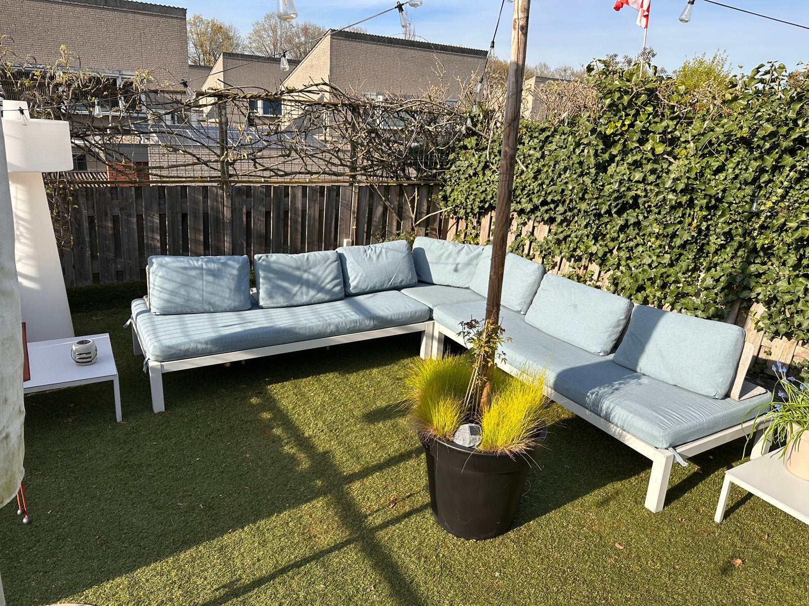 Tuinset, Tuin en Terras, Ophalen, Gebruikt, 6 zitplaatsen, Aluminium