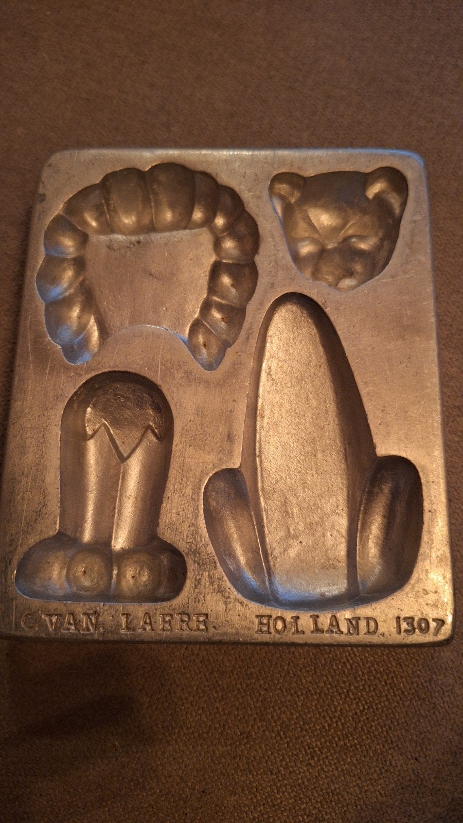 Vintage marsepein leeuwenvorm van Van Laere, Holland 1307, Ophalen of Verzenden