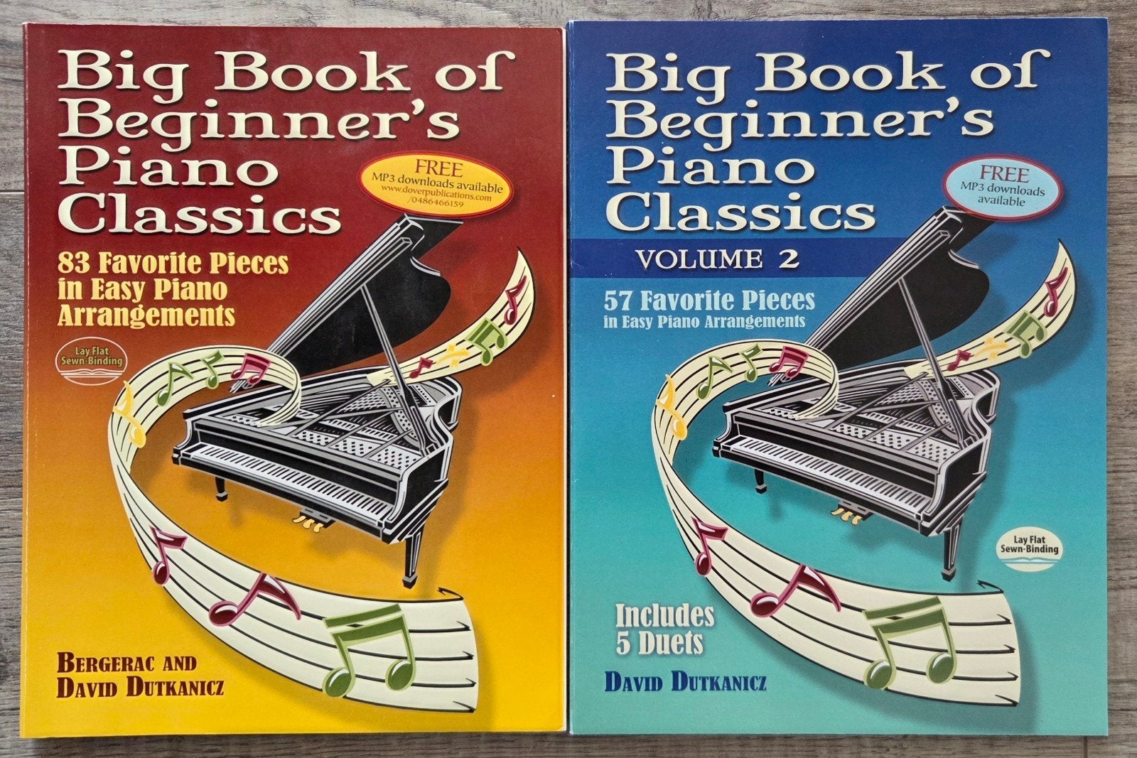 Lesboeken Piano Klassiek voor Beginners - Deel 1 & 2, Ophalen, Klassiek, Les of Cursus, Zo goed als nieuw