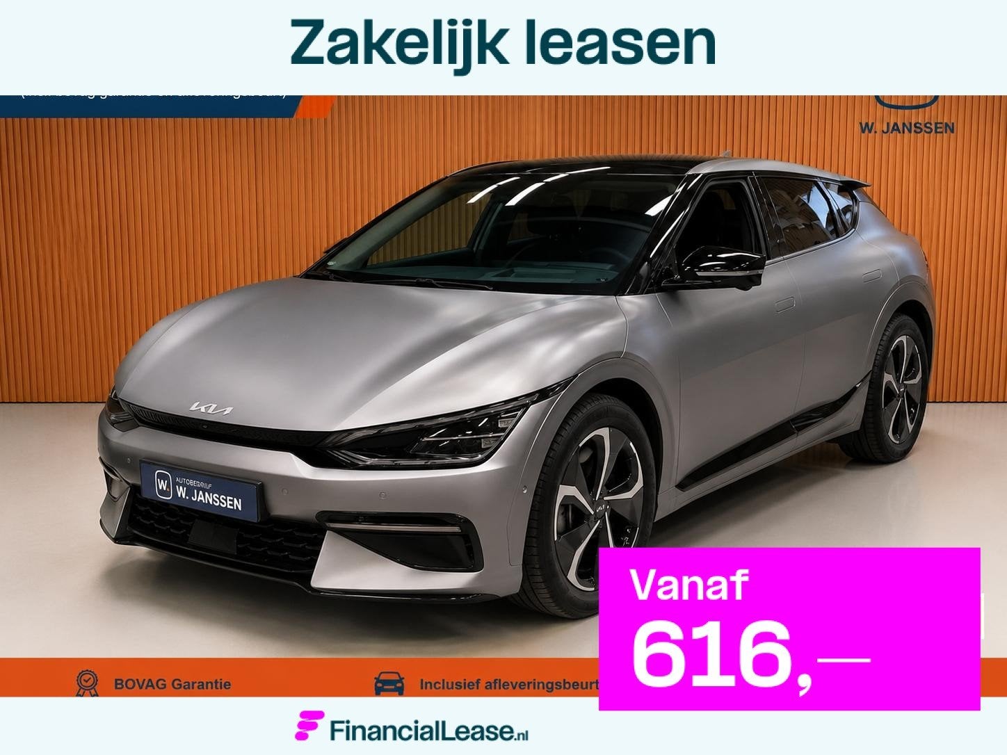 Kia EV6 GT-Line 2WD Panoramadak | Stoelverwarming | Koeling, Automaat, Achterwielaandrijving, Gebruikt, EV6