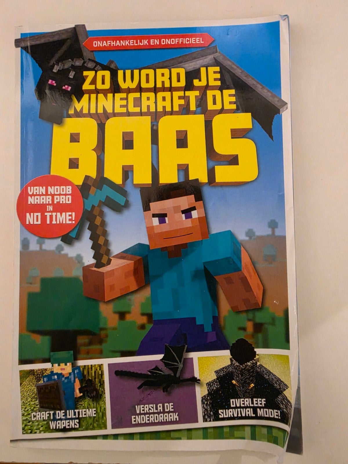Zo word je Minecraft de Baas - Survival Mode, Boeken, Ophalen of Verzenden, Gelezen, Onbekend, Non-fictie