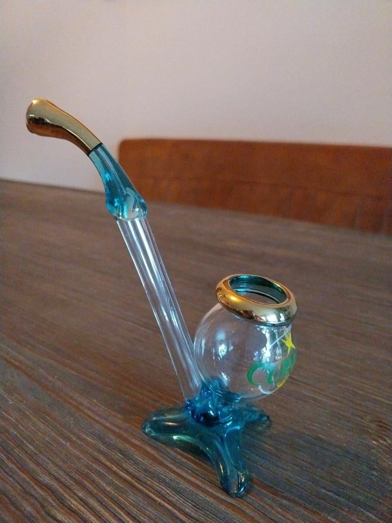 Glazen pijpje / sierpijp - souvenir curacao, Ophalen of Verzenden