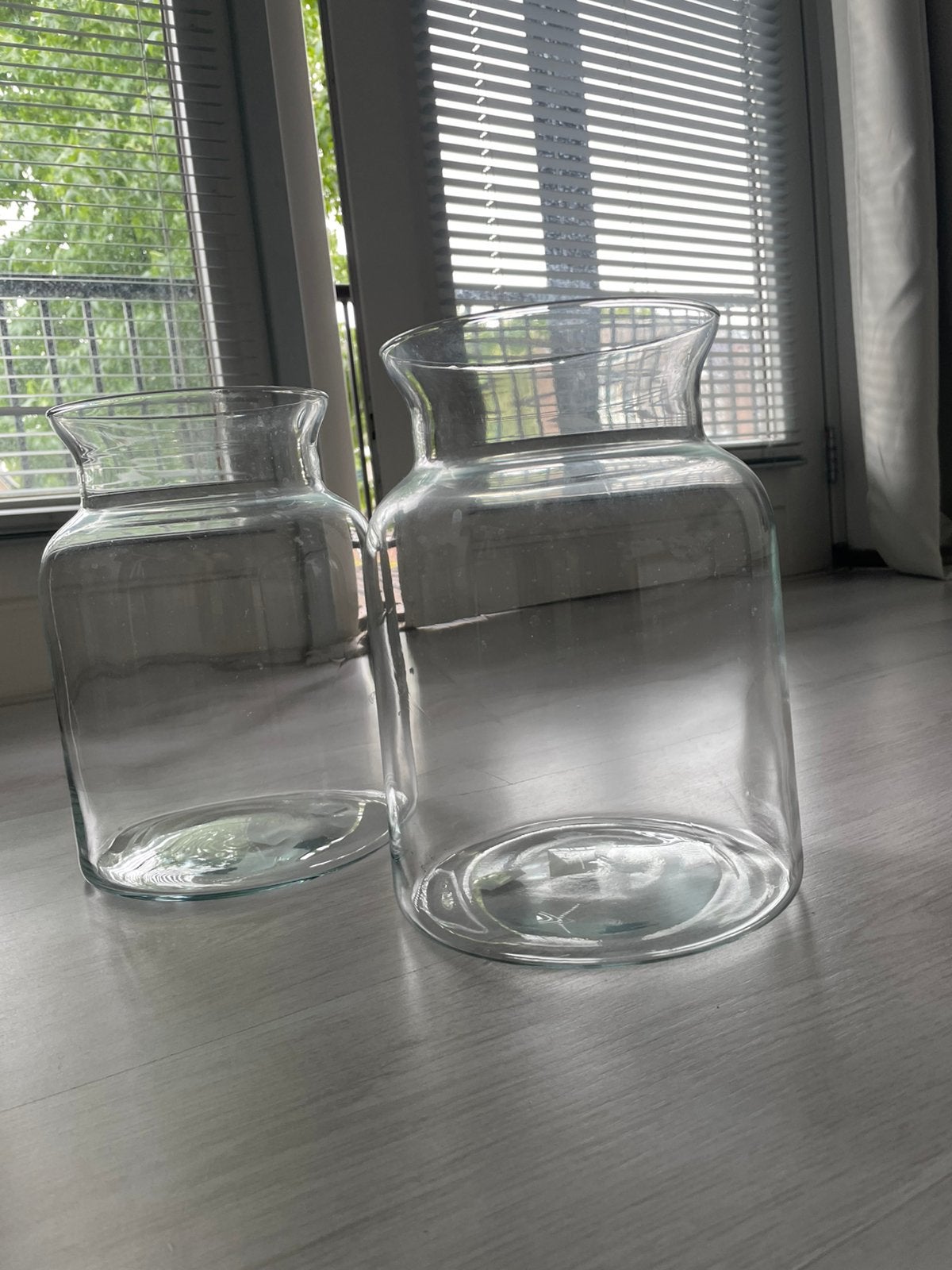 Glass pot decoration, Huis en Inrichting, Woonaccessoires | Stolpen, Glas, Ophalen, Zo goed als nieuw, 18 cm