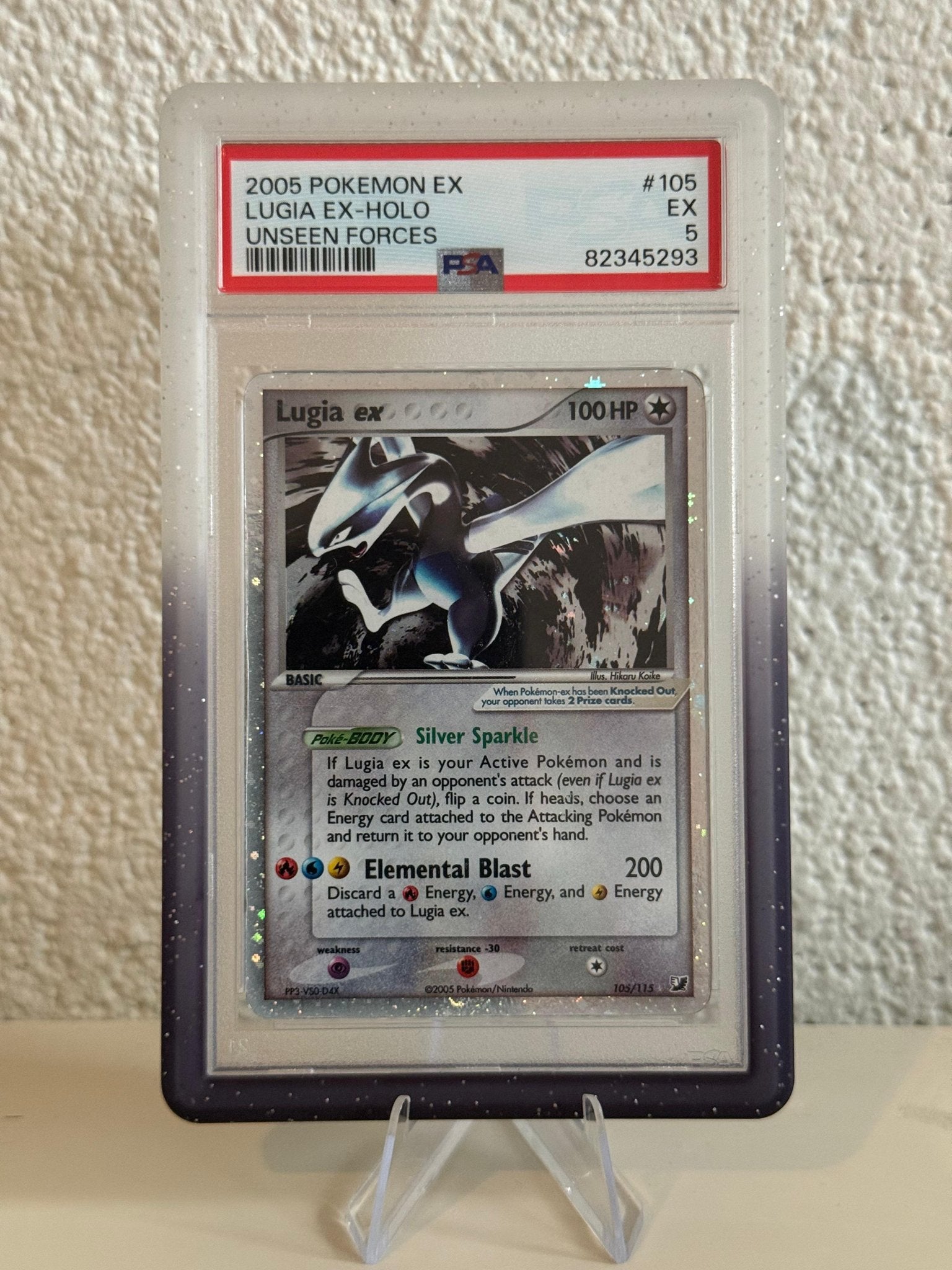 Pokemon | Lugia ex | PSA 5 | 105/115 | 82345293, Ophalen of Verzenden, Zo goed als nieuw, Losse kaart