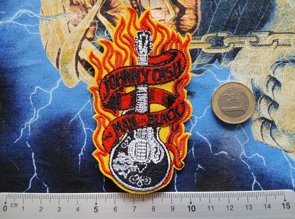 Johnny Cash zeer mooie shaped man in black patch c47, Ophalen of Verzenden, Nieuw, Kleding