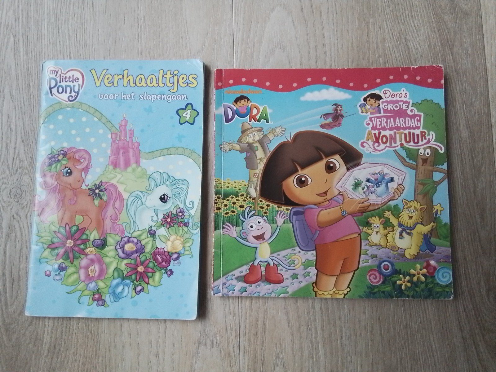 Dora's grote verjaardagsavontuur en My little Pony verhaaltj, Boeken, Kinderboeken | Baby's en Peuters, Ophalen of Verzenden, Zo goed als nieuw