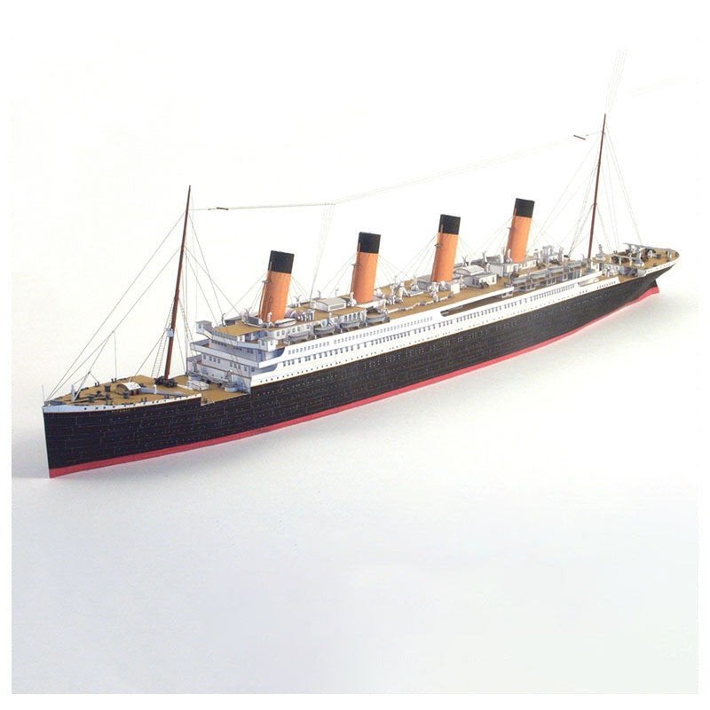 Titanic - papieren bouwpakket schip van 67 cm, Verzenden, Nieuw, Overige merken
