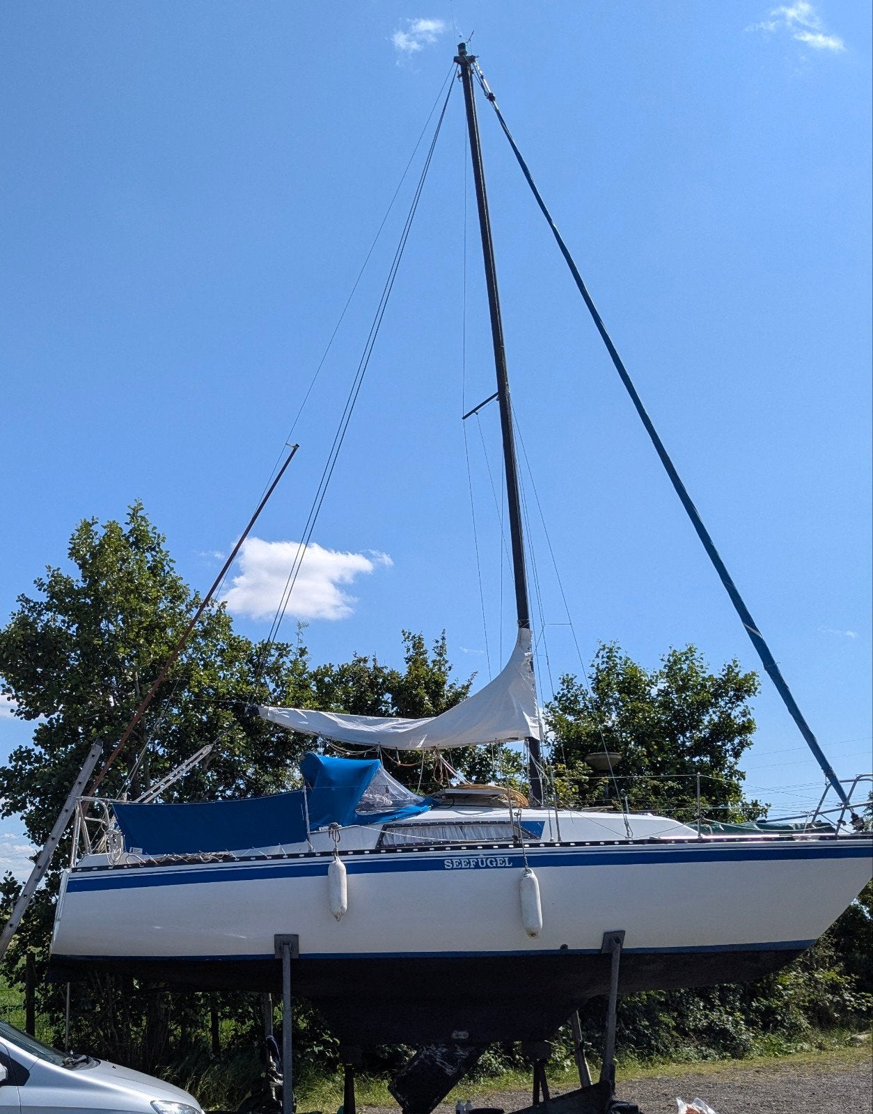 Zeiljacht 8.15 x 2.50 met variabele diepgang, Ophalen, Overige merken, Gebruikt, Binnenboordmotor