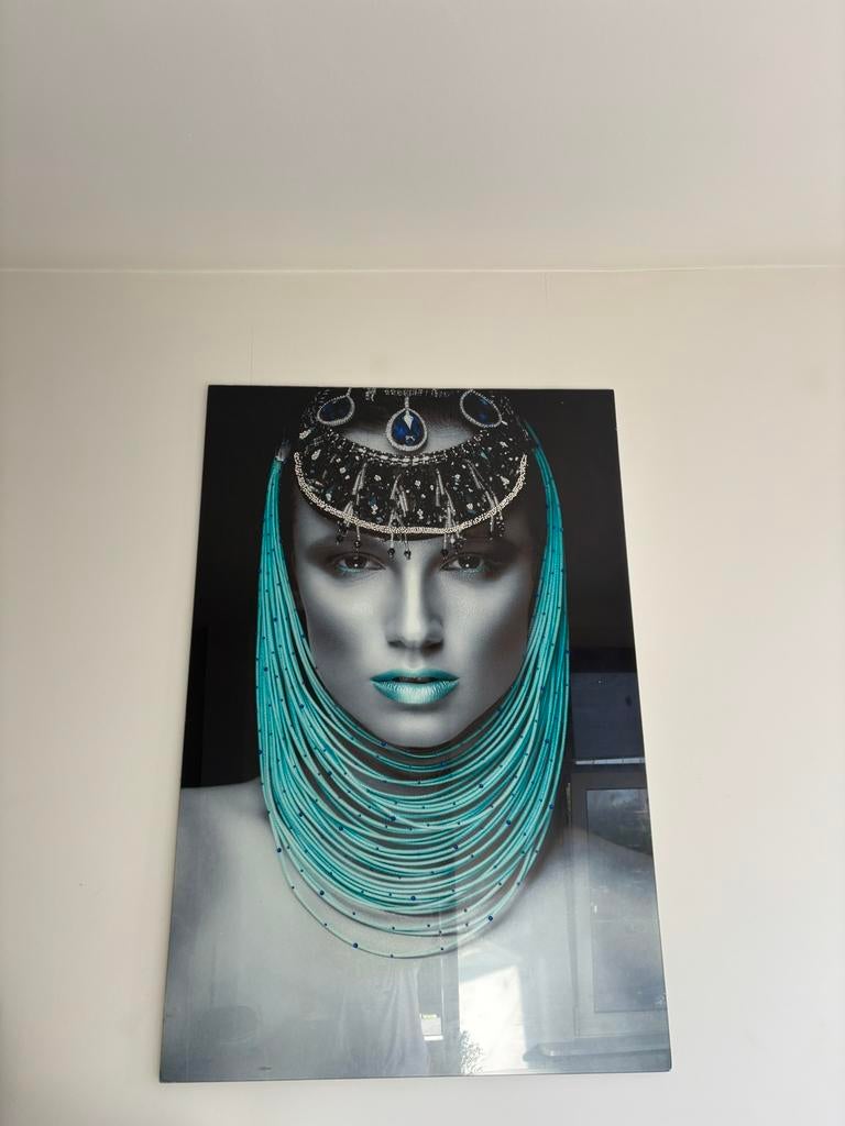 Lady Pharaoh glas portret, Ophalen, Zo goed als nieuw