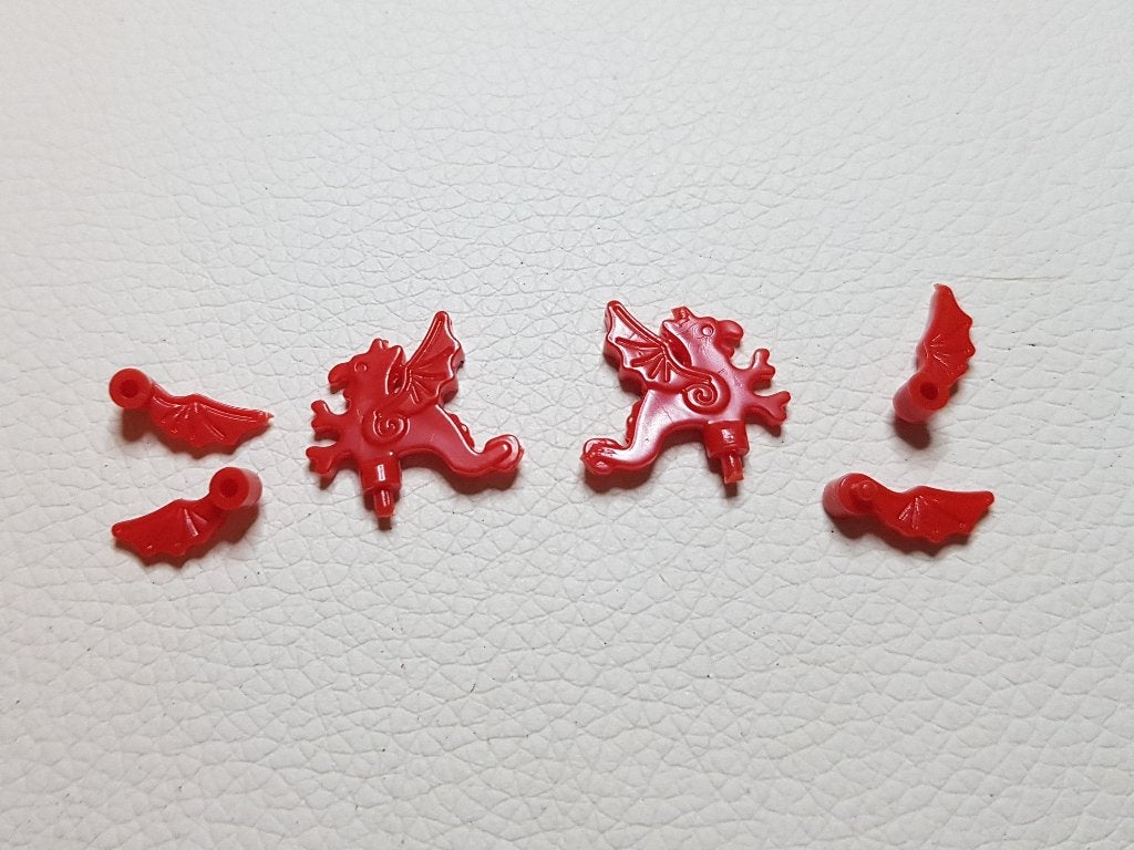 2x Dragon Plume Minifigure voor Castle Lego - Dragonknights, Ophalen of Verzenden, Nieuw, Castle