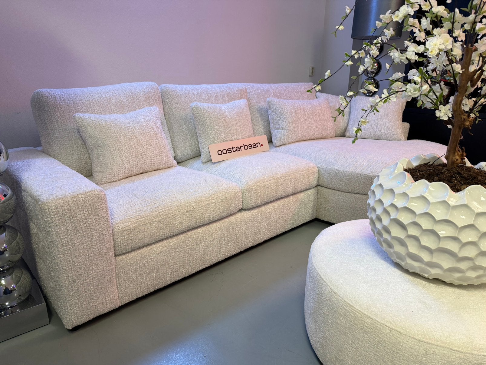 Luxe Velvet Teddy Loungebank Nepal Round 170x300cm NIEUW, Huis en Inrichting, 250 tot 300 cm, Info@oosterbaanwonen.nl, Venus 31 8448CE Heerenveen