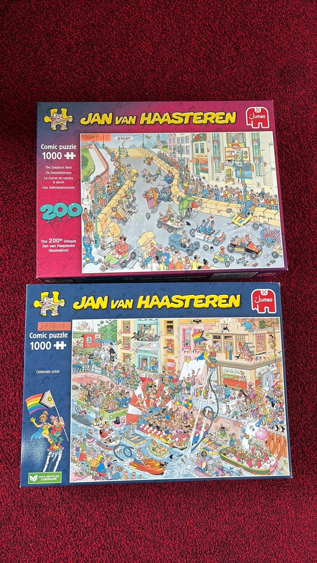Jan v Haasteren 1000 stukjes puzzel, Ophalen, 500 t/m 1500 stukjes, Zo goed als nieuw