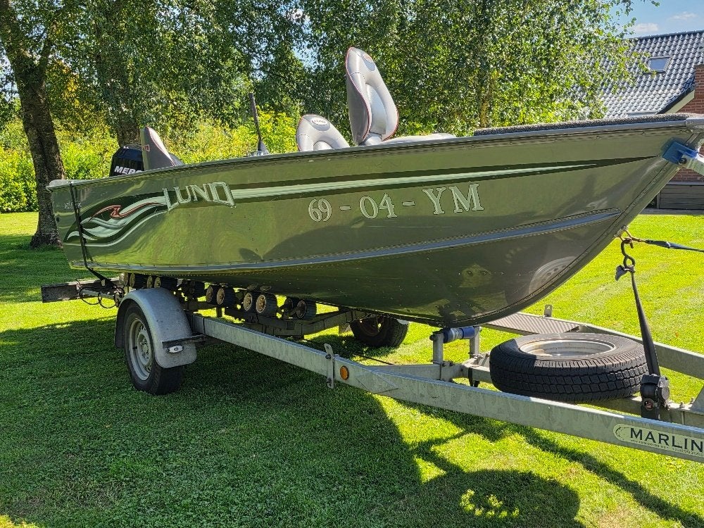 LUND  / visboot / 40 pk motor / zeer compleet/ met trailer, Ophalen, Gebruikt, Lund, 30 tot 50 pk