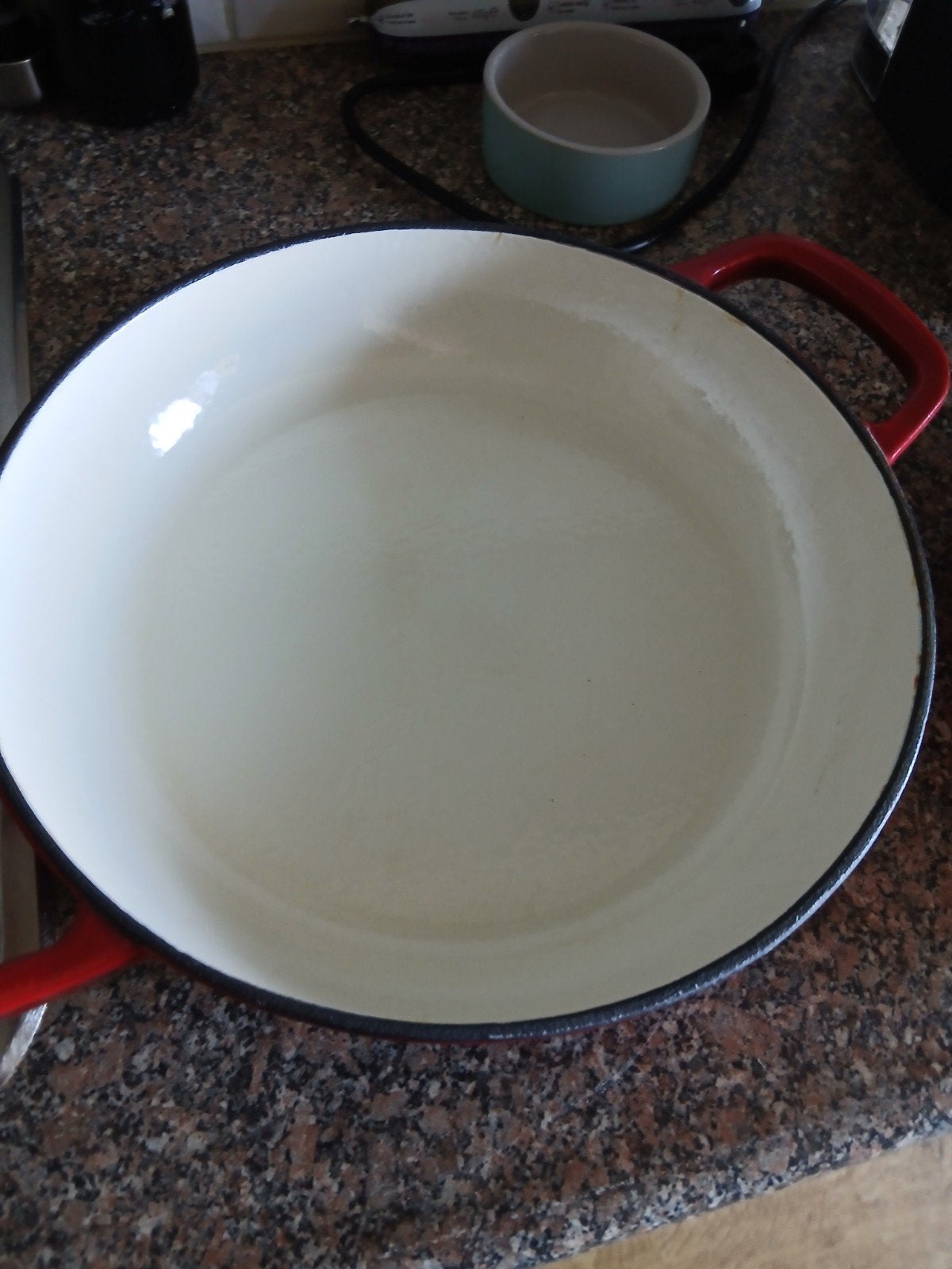 Zo goed als nieuwe gietijzeren braadpan 28 cm, Huis en Inrichting, Keuken | Potten en Pannen, Ophalen, Zo goed als nieuw, Gietijzer