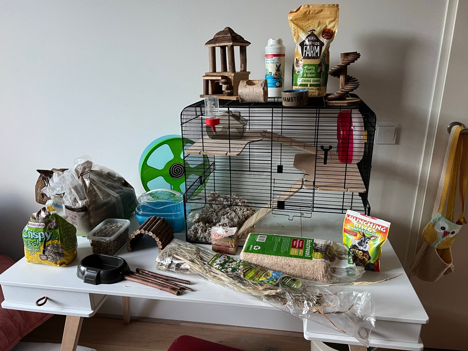 Hamster kooi met toebehoren, Dieren en Toebehoren, Kooi, Minder dan 75 cm, Hamster, Ophalen