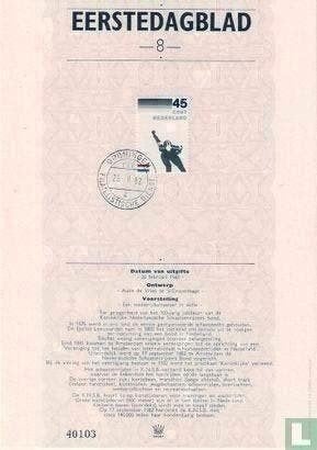 Eerstedagblad 8 - 100 jaar KNSB 1982, Postzegels en Munten, Ophalen of Verzenden