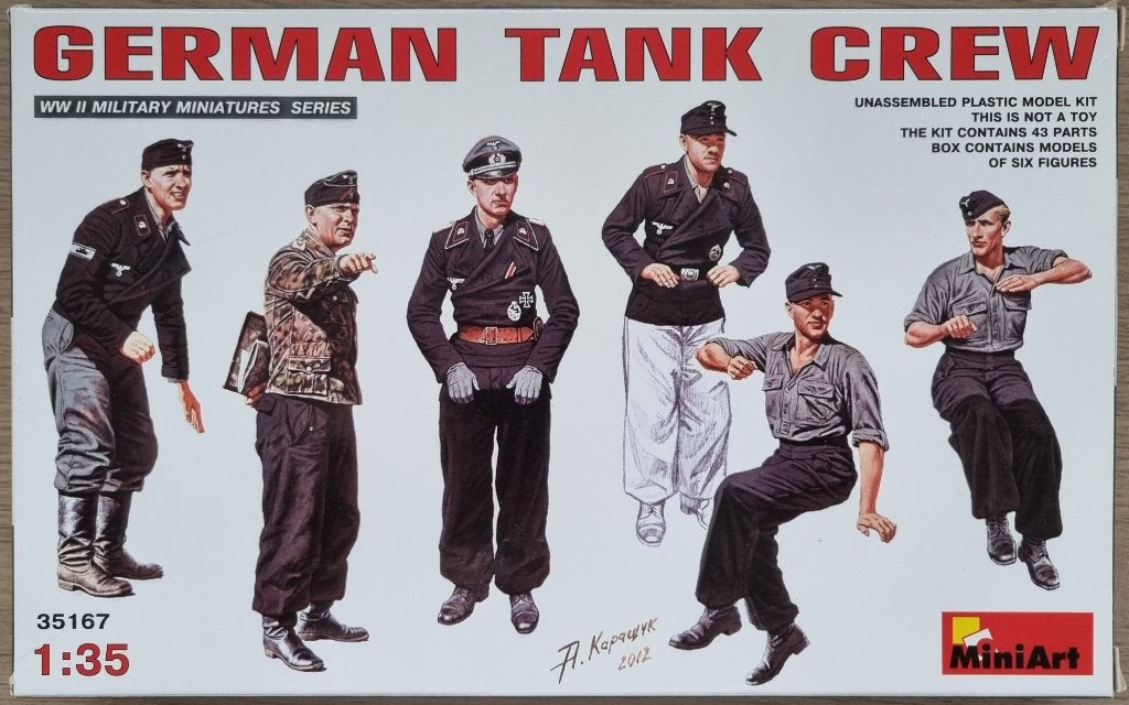 MiniArt 1:35 #35167 WWII German Tank Crew, Ophalen of Verzenden, Nieuw, 1:35 tot 1:50, Figuur of Figuren