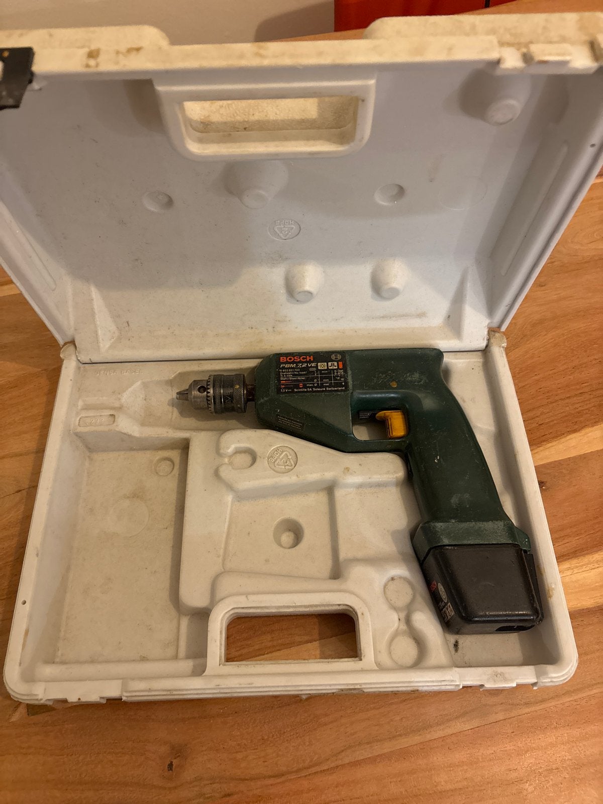 Oude Bosch Boormachine PBM 7,2 VE (zonder oplader), Ophalen of Verzenden, Gebruikt, Boormachine