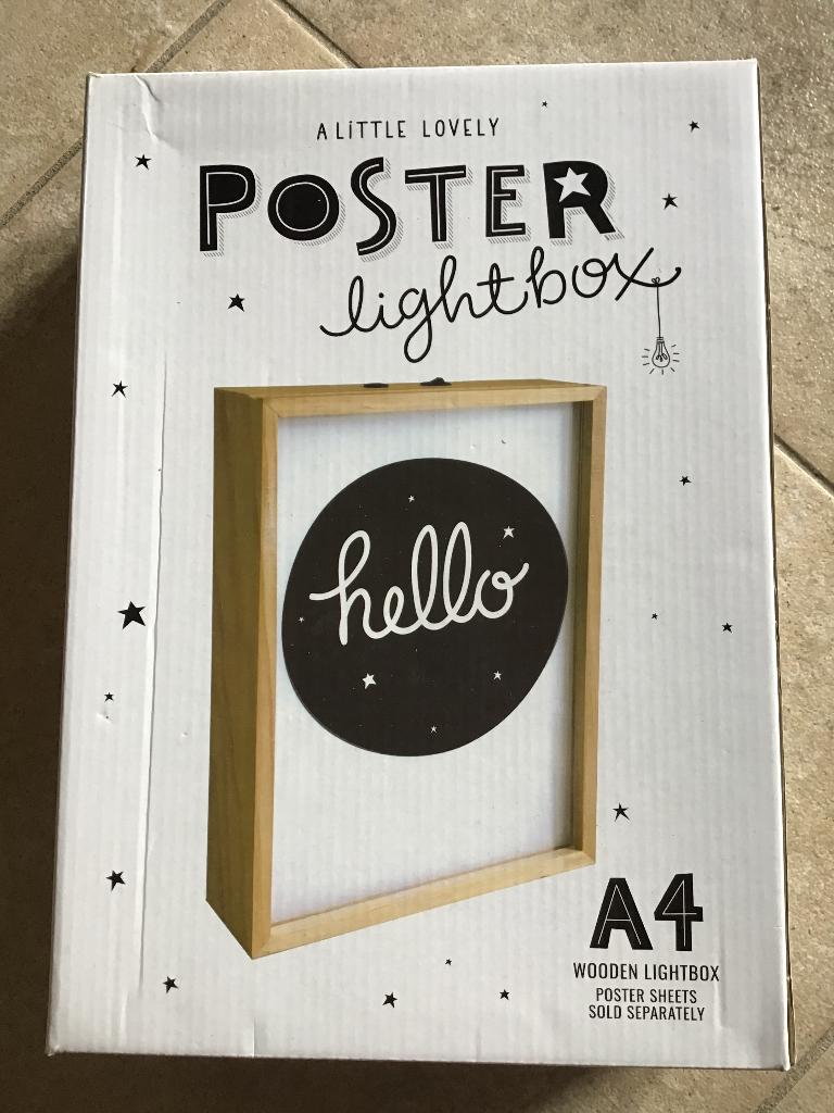 Poster lightbox, Ophalen, Nieuw, Hout, Knutselwerk