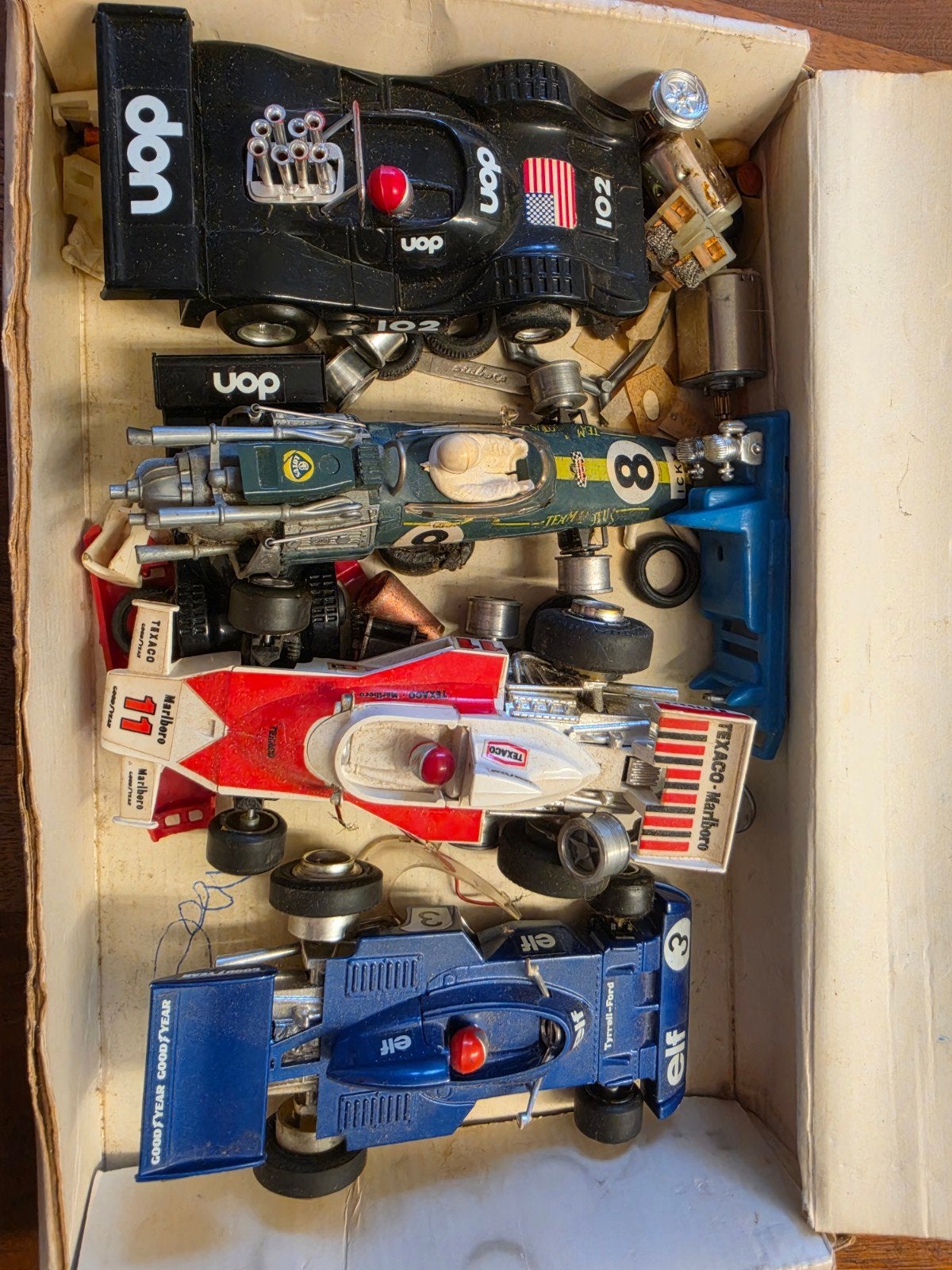 Scalextric 35 baan delen en veel vangrail, Elektrisch, Ophalen, Overige merken, Racebaan