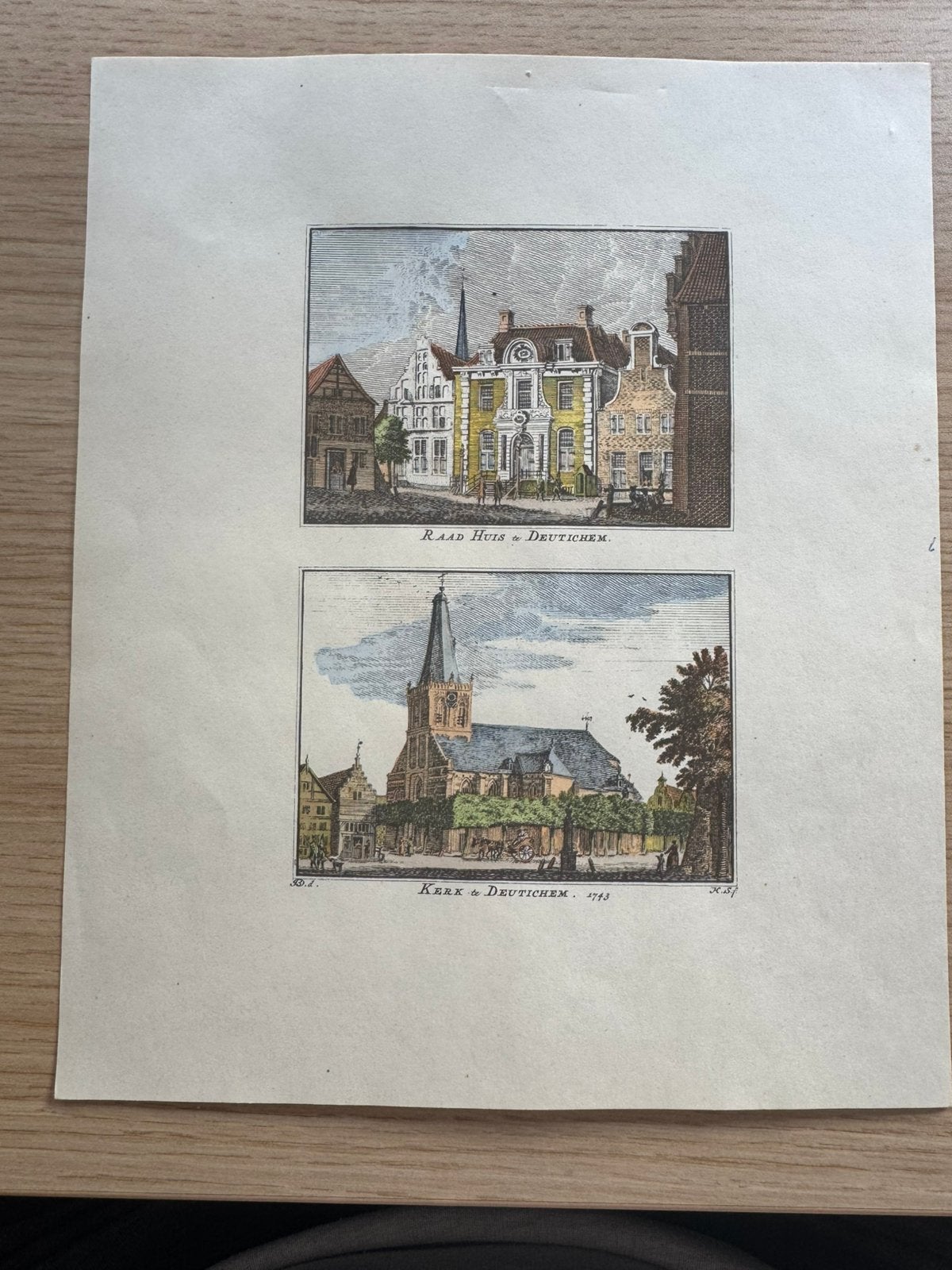 kopergravures uit circa 1750, Ophalen
