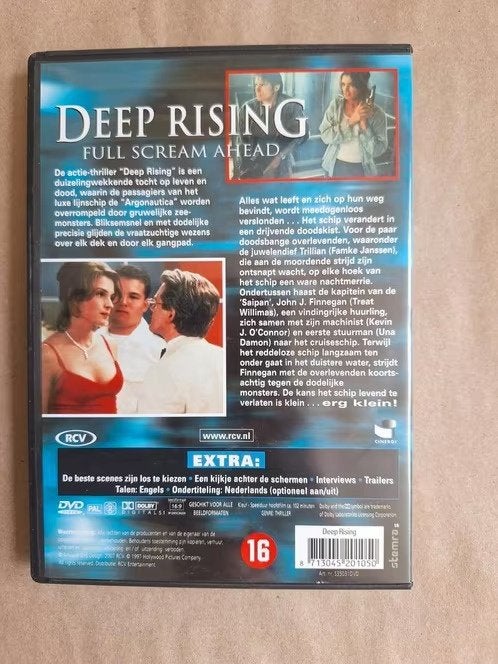 Dvd deep rising h3, Vanaf 16 jaar, Ophalen of Verzenden, Zo goed als nieuw, Overige genres