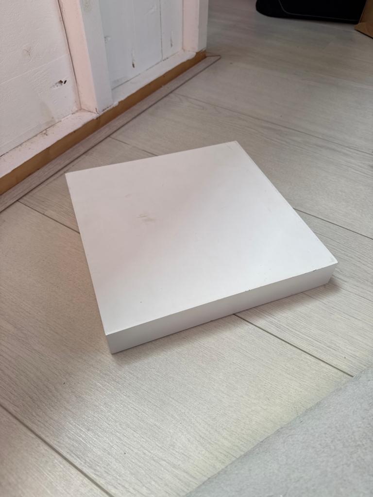 Zwevende wankplank 25x25 cm met wandbevestiging, Ophalen of Verzenden, Nieuw