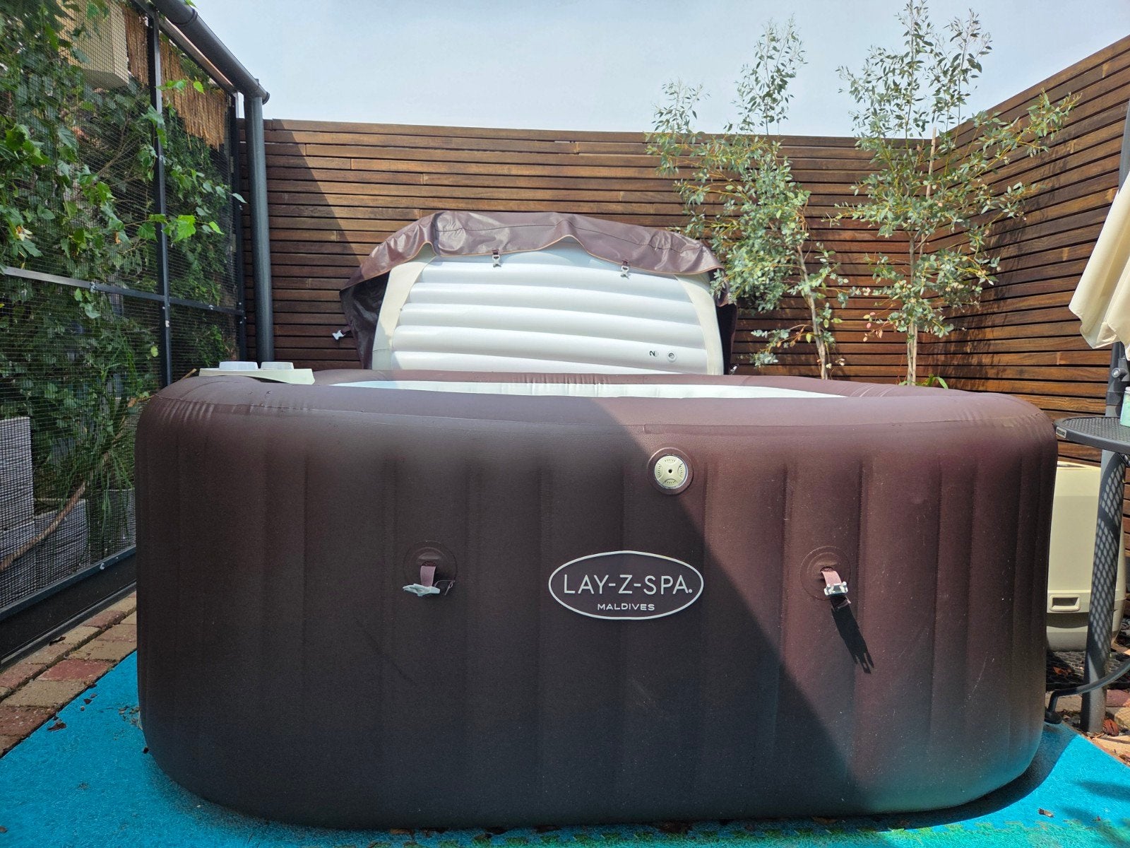 Lay-Z Spa Maladives Hydrojet Pro - Zo goed als nieuw, Ophalen, Gebruikt, Vierkant, Opzetzwembad