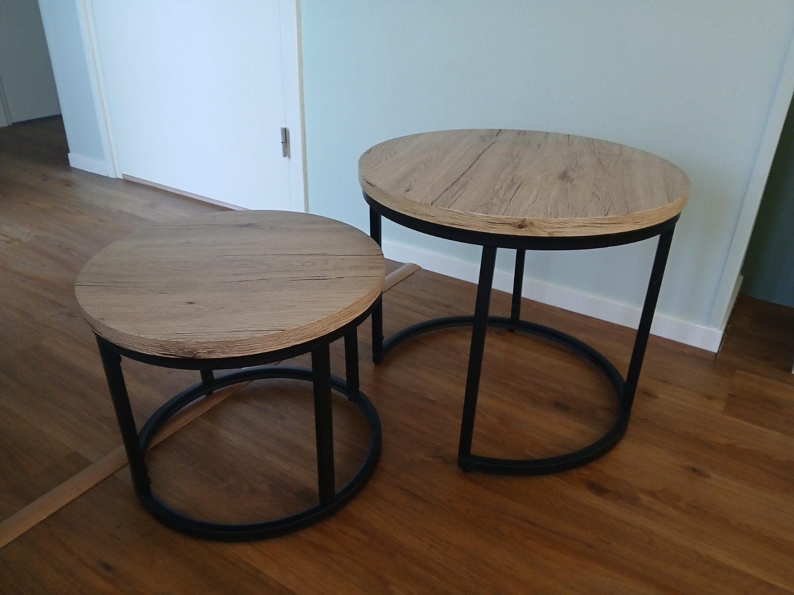2 salontafeltjes, Huis en Inrichting, Tafels | Salontafels, Ophalen, Minder dan 50 cm, 50 tot 100 cm, Overige materialen