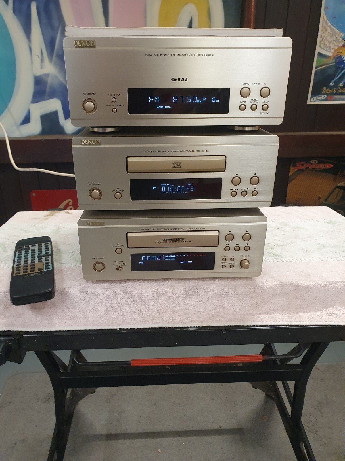 Denon f88 tuner /cd/ cassette speler, Ophalen, Denon