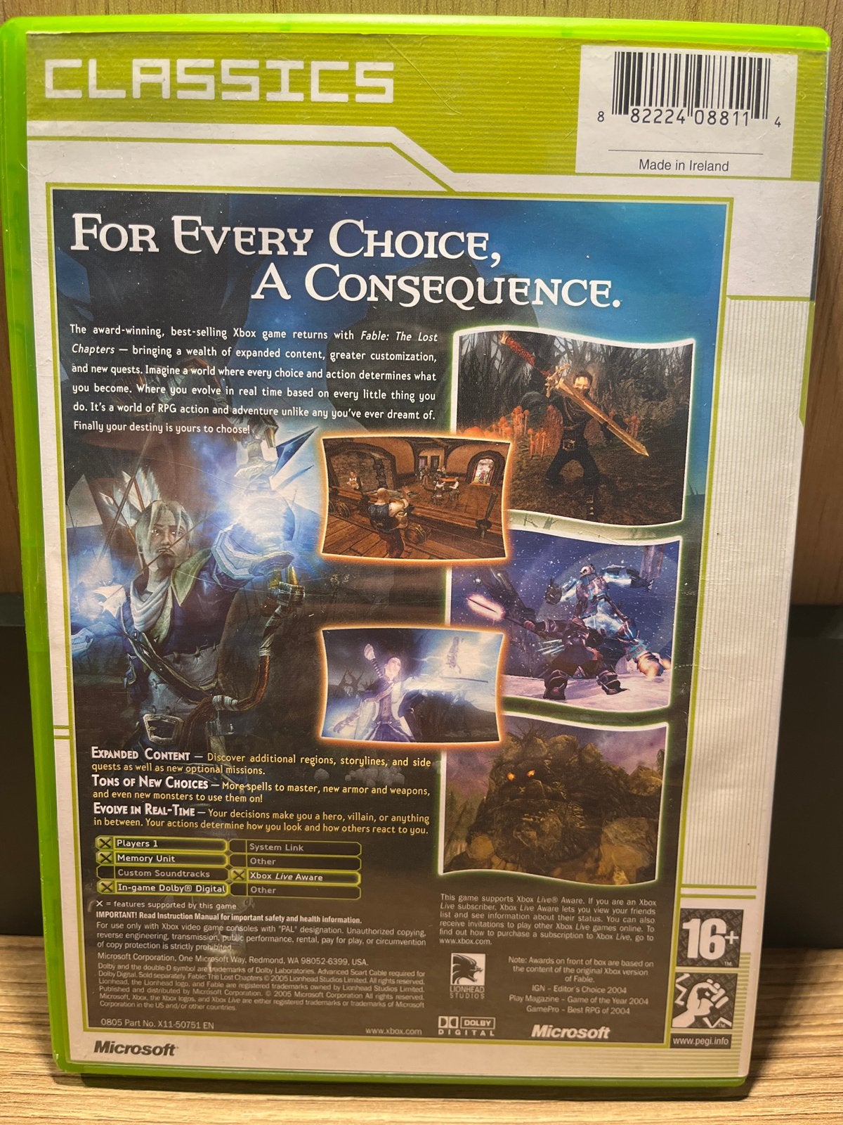 Fable: The Lost Chapters - Xbox Classics (RPG), Gebruikt, 1 speler, Ophalen of Verzenden, Role Playing Game (Rpg)
