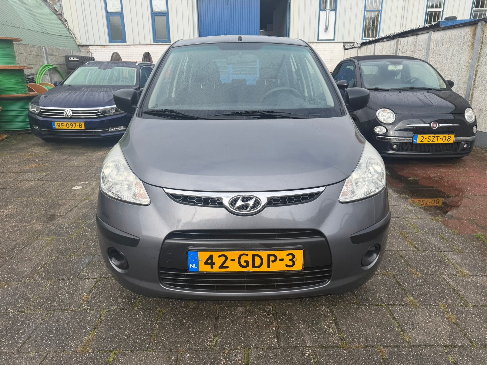 Hyundai i10 1.1 I 5DR 2008 Grijs, Auto's, Voorwielaandrijving, 31 €/maand, 4 cilinders, 400 kg