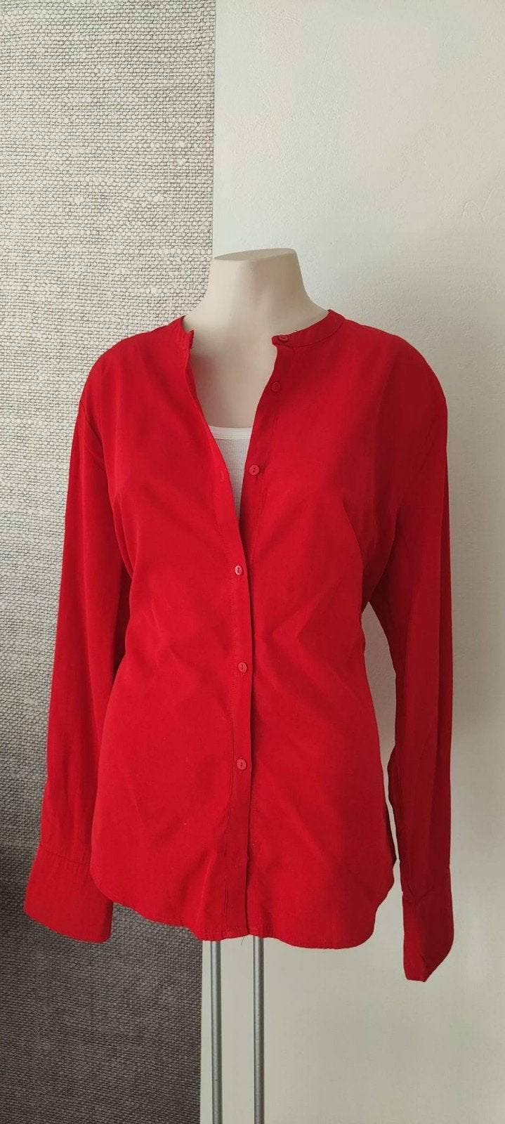 Modström rode blouse maat XL, Kleding | Dames, Ophalen of Verzenden, Zo goed als nieuw, Maat 42/44 (L), Rood